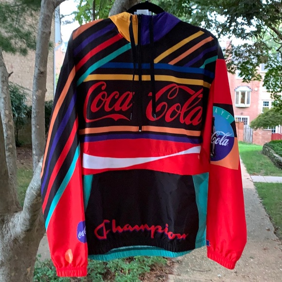 Colorful Champion Cocacola Anorak With 